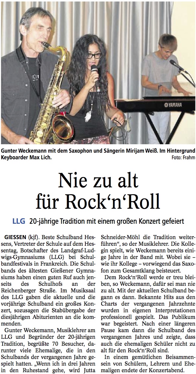 20130916 Gießener Anzeiger Seite 1