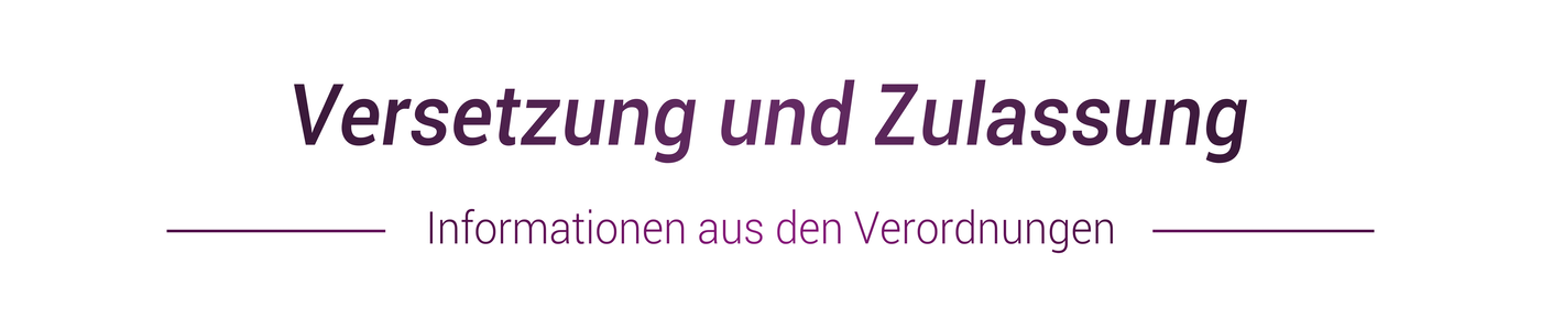 Versetzungsbestimmung